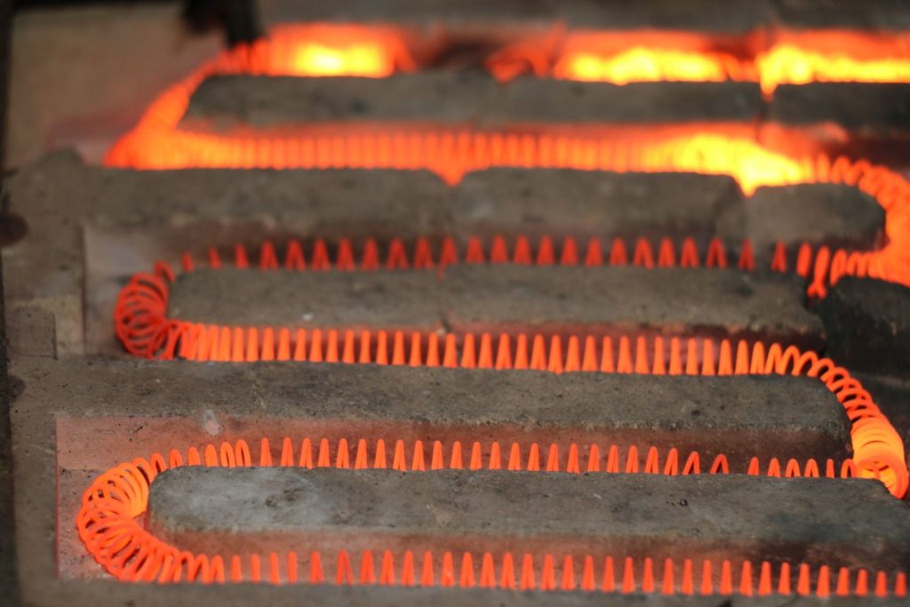 Glowing home heating element