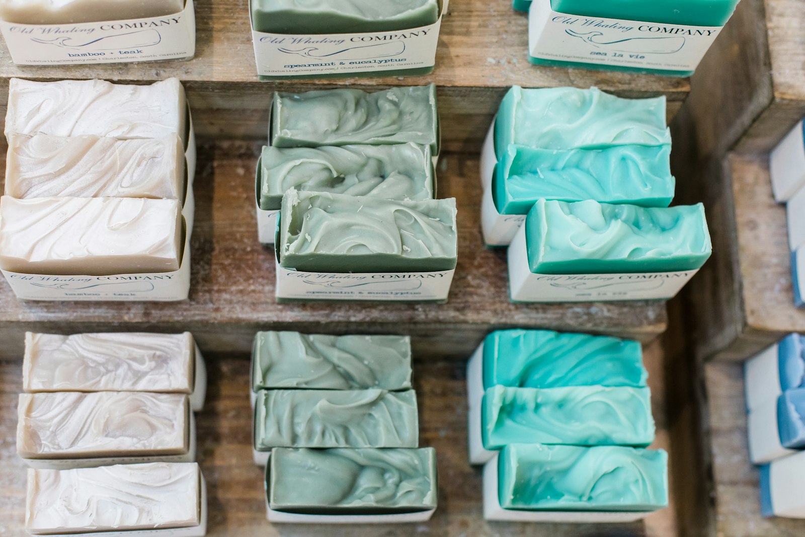 Assorted handmade bar soaps